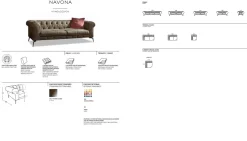 Divano Navona in Pelle Rosini a prezzo scontato