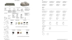 Divano Nevers di Rosini in stile design a prezzo scontato