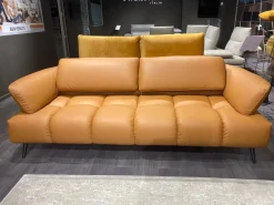 Divano pelle in poliuretano  Franco ferri in Offerta Outlet