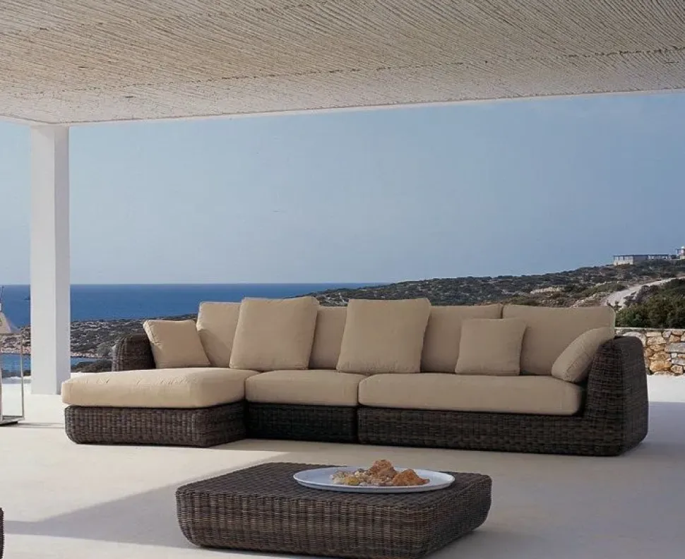 Divano per l'esterno Divano uno piu completo di cuscini modulare a marchio Md work a prezzo ribassato