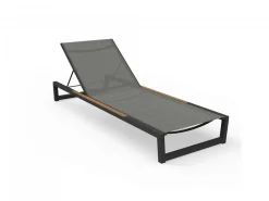 Divano per l'esterno Talenti Lettino alabama  bianco / teak  con forte sconto