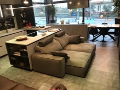 Divano relax microfibra in misto piuma  Flex team a prezzo Outlet