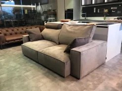 Divano relax microfibra in misto piuma  Flex team a prezzo Outlet