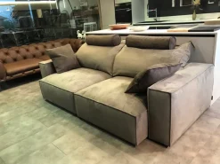 Divano relax microfibra in misto piuma  Flex team a prezzo Outlet