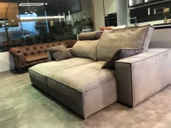 Divano relax microfibra in misto piuma  Flex team a prezzo Outlet