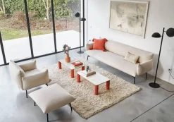 Divano relax tessuto in poliuretano  Md work in Offerta Outlet