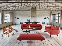 Divano relax tessuto in poliuretano  Md work in Offerta Outlet