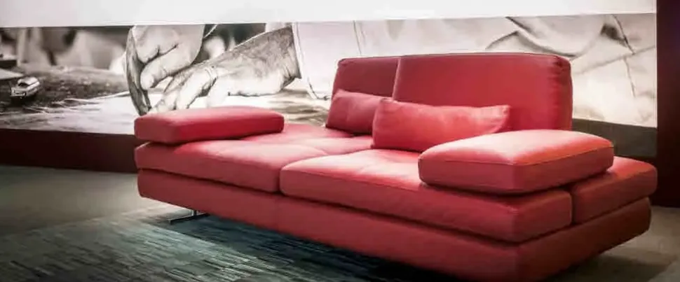 Divano Serena in Pelle non sfoderabile di Nicoletti home scontato 48%