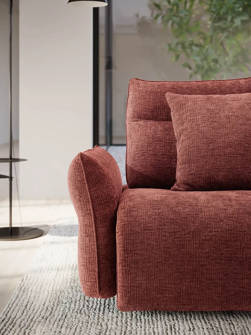 Divano Sirio tessuto in poliuretano Le comfort a prezzo scontato