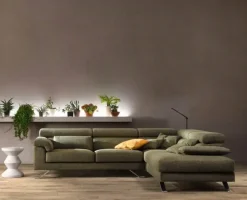 Divano Step special-3 tessuto in poliuretano  Samoa in Offerta Outlet