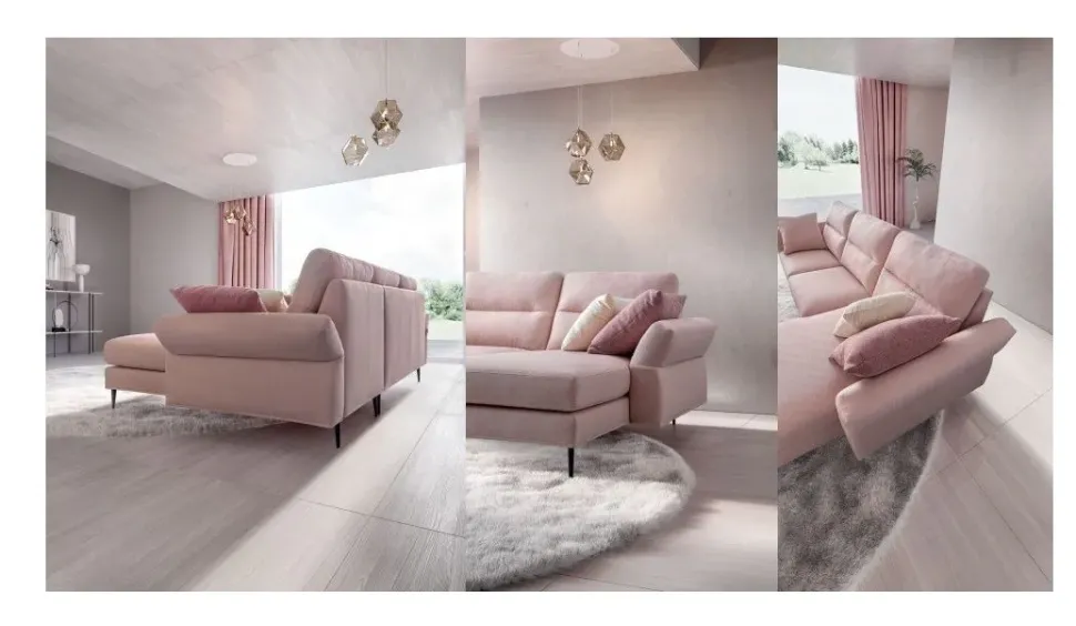 Divano Thoas tessuto in poliuretano Le comfort a prezzo Outlet