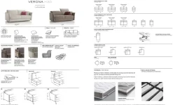 Divano Verona in Tessuto sfoderabile di Rosini scontato 30%