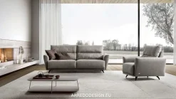 Divano Victor in Tessuto Doimo salotti a prezzo ribassato