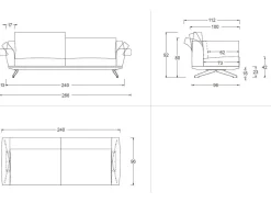 Divano Wing di Twils in stile design a prezzo Outlet