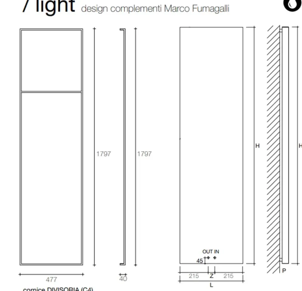 Elettrodomestico Radiatore termoarredo scirocco light Artigianale a prezzi outlet