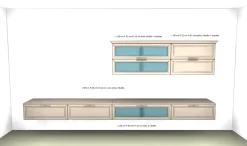 Febal Arcadia as 107: composizione per la zona giorno in Offerta Outlet. Un'idea di stile per l'architetto moderno.