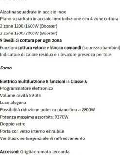 Forno Elba di Collezione esclusiva con forte sconto