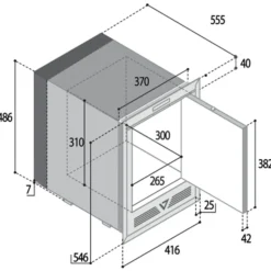 Frigorifero 9010 Fabbricatore di ghiaccio da incasso vitrifrigo modello im xt ocx2 hydro ad un prezzo mai così piccolo