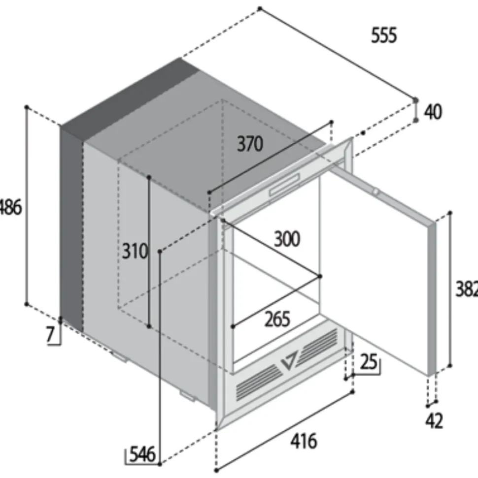 Frigorifero 9010 Fabbricatore di ghiaccio da incasso vitrifrigo modello im xt ocx2 hydro ad un prezzo mai così piccolo