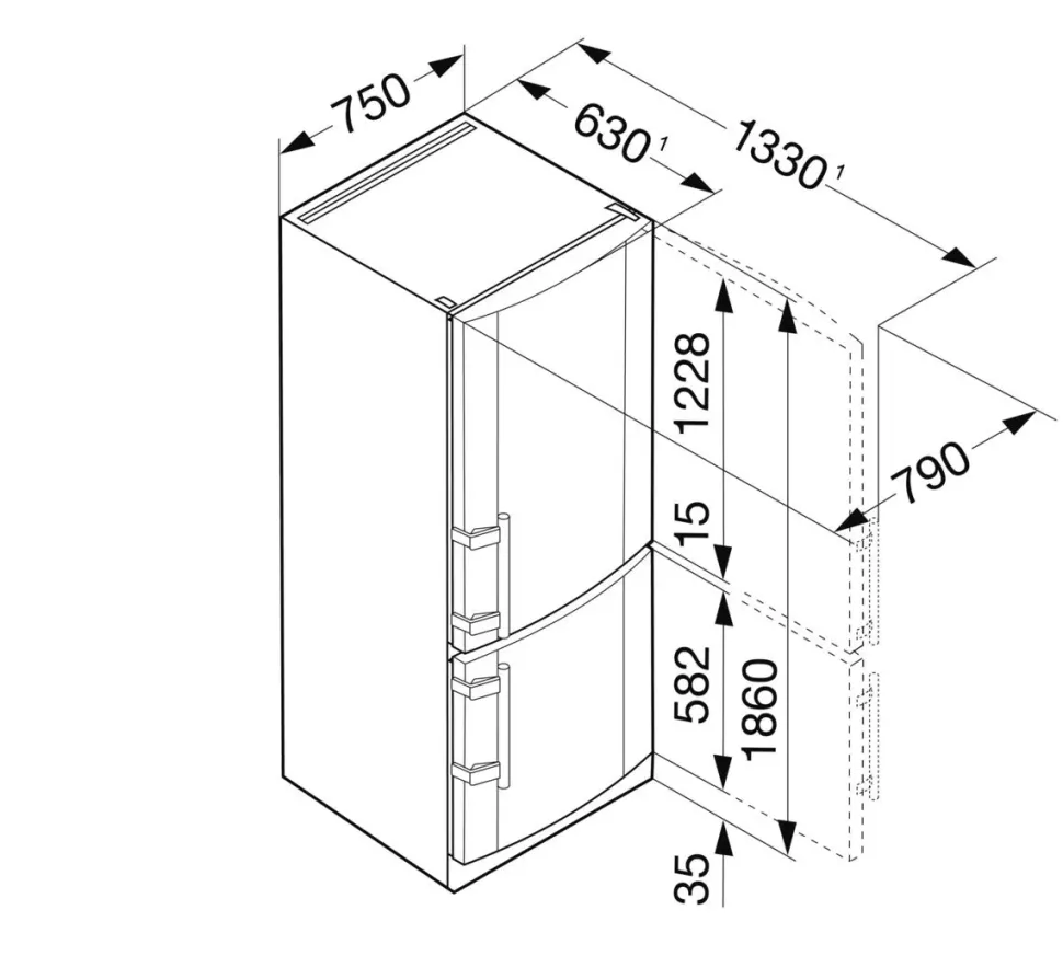 Frigorifero Cnpesf 4613 a marchio Liebherr scontato