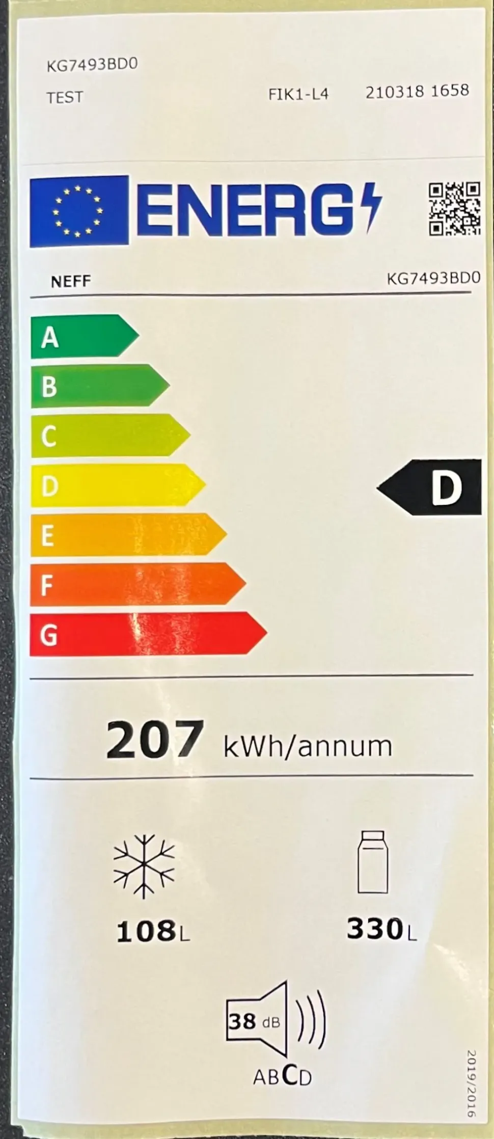 Frigorifero Cool creative a marchio Neff a PREZZI OUTLET