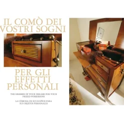 Gruppo notte Comò f813 Falegnameria italiana in Legno a prezzo scontato