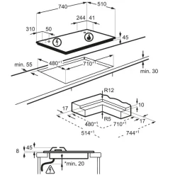 Innovativo piano cottura Pc kgg75372w electrolux spedibile di Electrolux con forte sconto