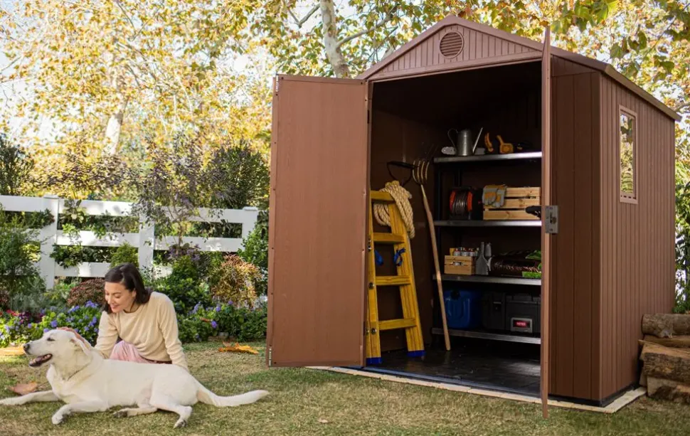 Keter Casetta Darwin 6x6 marrone: sconto imperdibile per l'esterno!