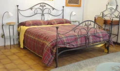 Lamp International Letto Letto in ferro Matrimoniale Moderno Ferro Battuto