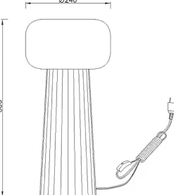 Lampada 7249  mantra faro lampada da tavolo nera Collezione esclusiva in OFFERTA OUTLET