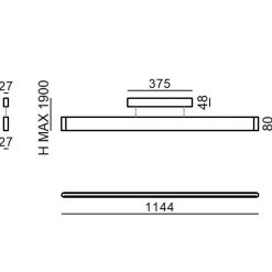 Lampada 9197 satori sospensione led Linea light in OFFERTA OUTLET