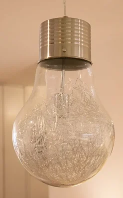 Lampada a sospensione Artigianale Lampadario lampadina  stile Design con forte sconto