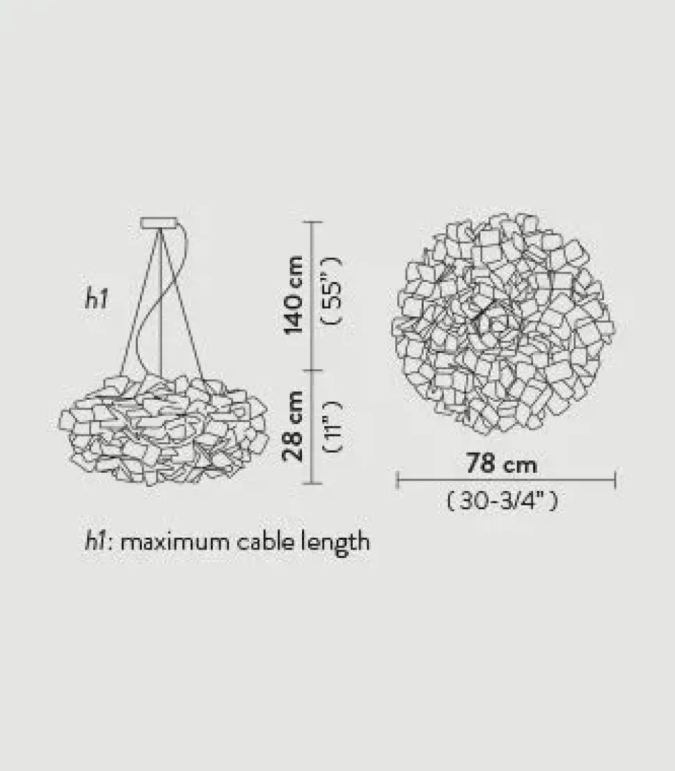 Lampada a sospensione Clizia suspension mama non mama large Slamp a prezzo scontato