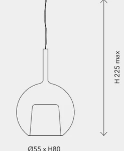 Lampada a sospensione Glo maxi Pentalight in Offerta Outlet