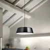 Lampada a sospensione in metallo Blanca  nero  gea luce Collezione esclusiva a prezzo scontato