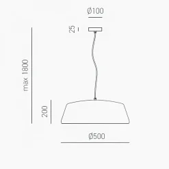 Lampada a sospensione in metallo Blanca nero gea luce Collezione esclusiva a prezzo scontato