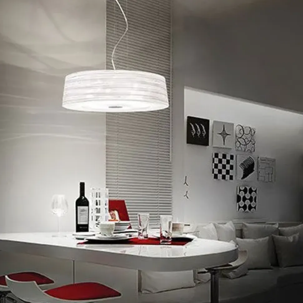 Lampada a sospensione in metallo Isa Ideal lux a prezzo Outlet