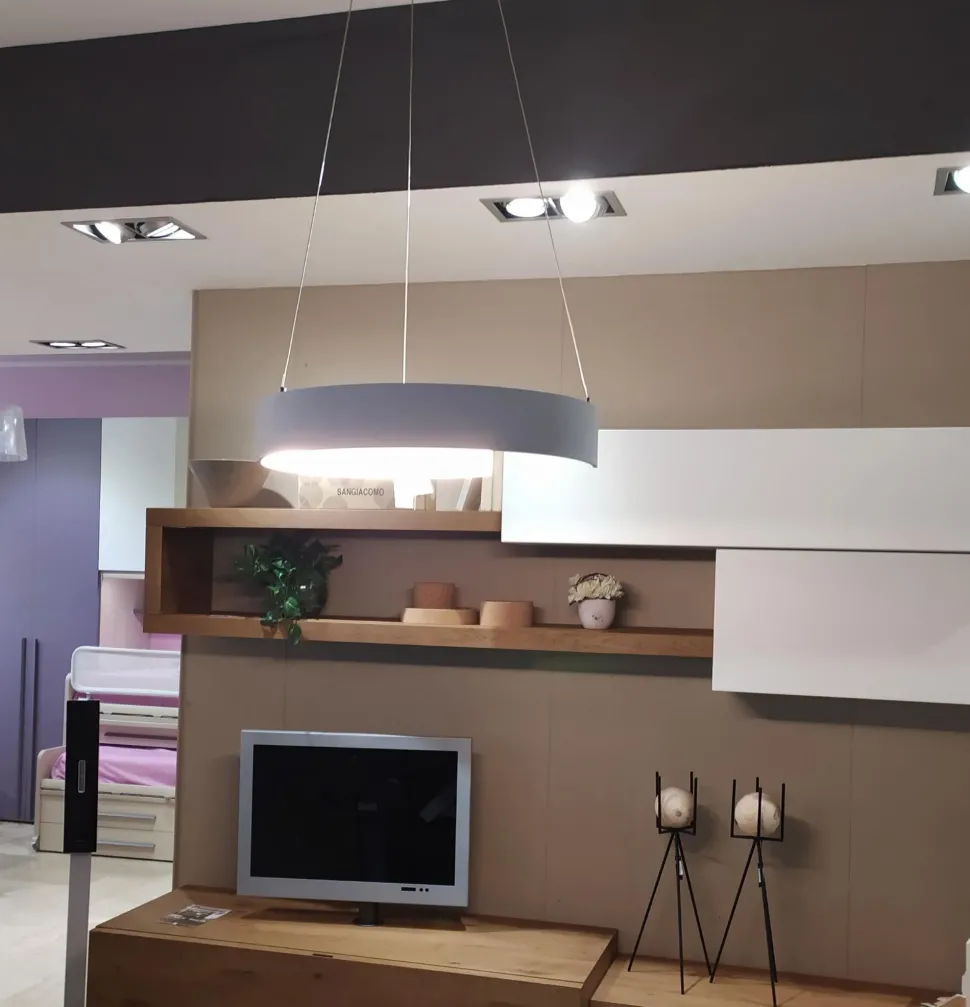 Lampada a sospensione in metallo Intro led Ondaluce in Offerta Outlet