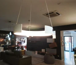 Lampada a sospensione in metallo Intro led Ondaluce in Offerta Outlet