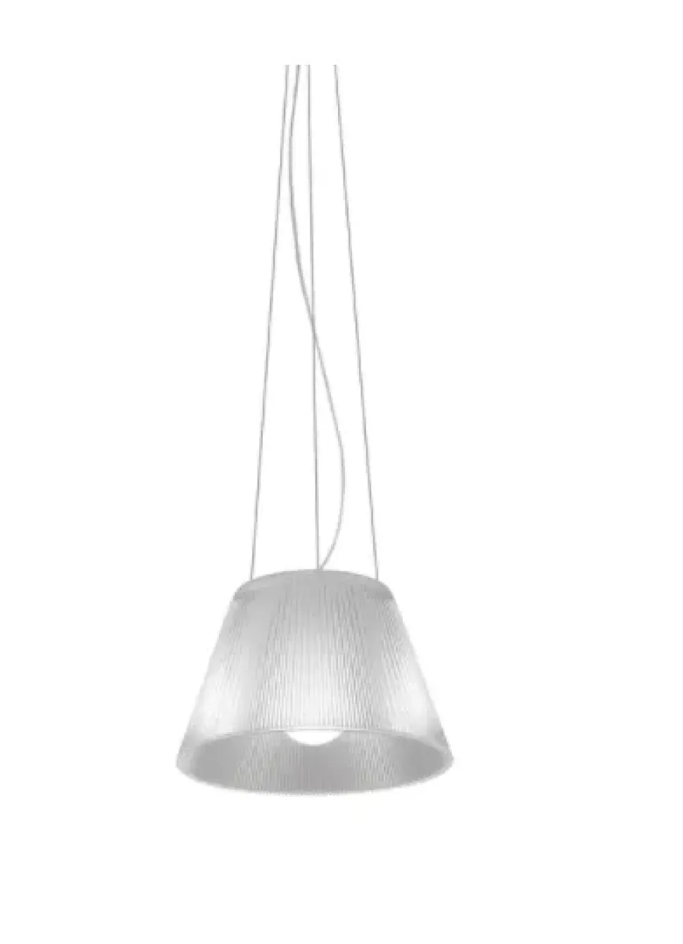 Lampada a sospensione in vetro Romeo moon suspension 1 Flos a prezzo Outlet