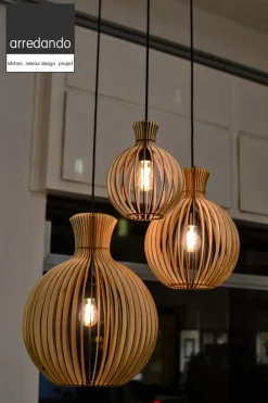 Lampada a sospensione in altro Laser Artigianale a prezzo Outlet