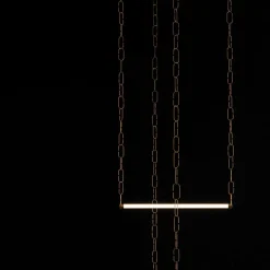 Lampada a sospensione in metallo Soft chaindelier Davide groppi a prezzo Outlet