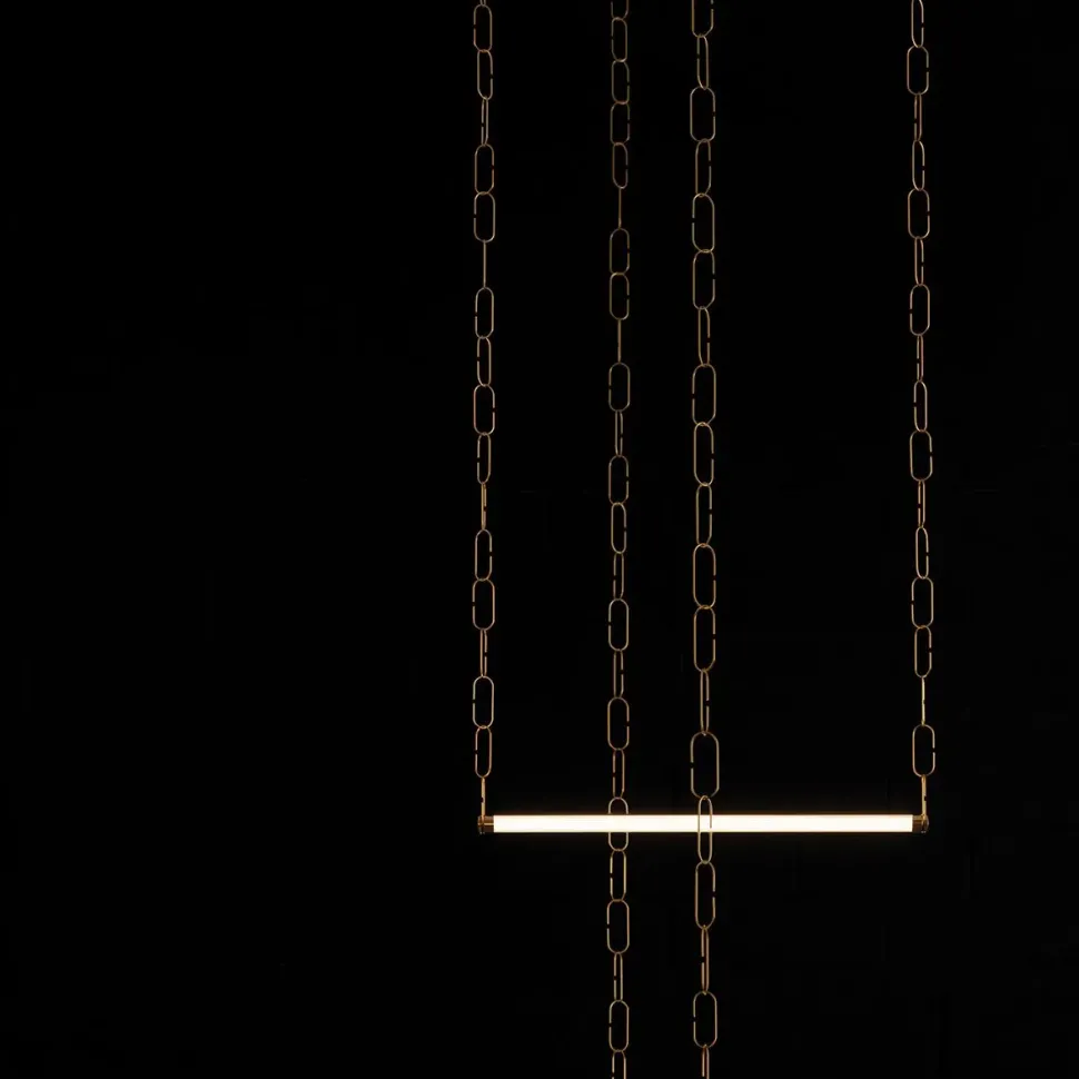 Lampada a sospensione in metallo Soft chaindelier Davide groppi a prezzo Outlet