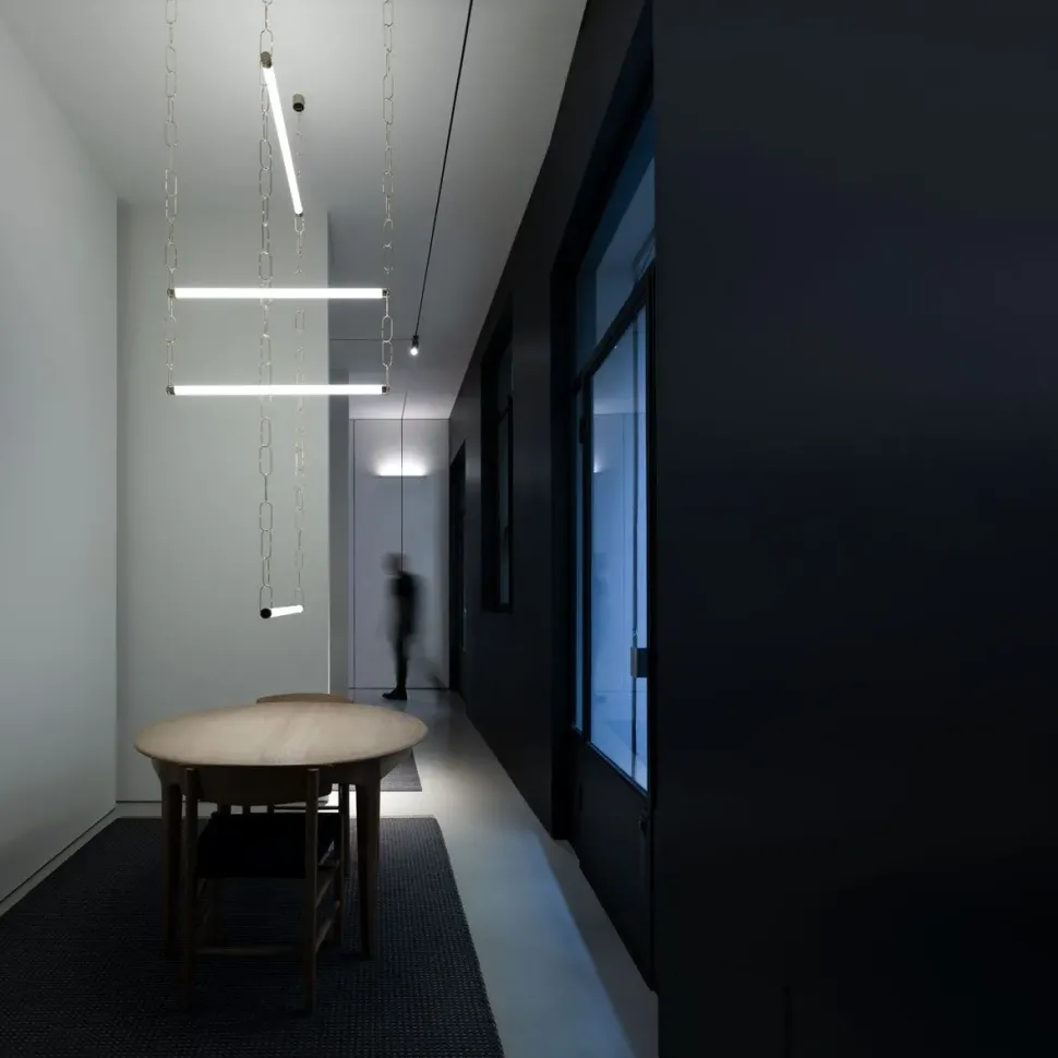 Lampada a sospensione in metallo Soft chaindelier Davide groppi a prezzo Outlet