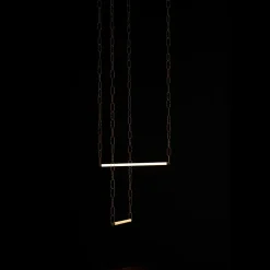 Lampada a sospensione in metallo Soft chaindelier Davide groppi a prezzo Outlet