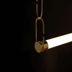 Lampada a sospensione in metallo Soft chaindelier Davide groppi a prezzo Outlet