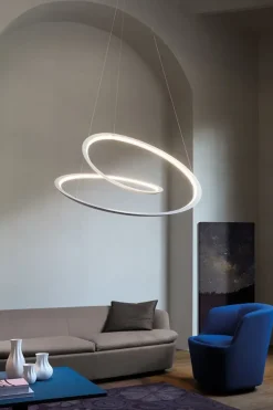 Lampada a sospensione in metallo Kepler Nemo a prezzo Outlet
