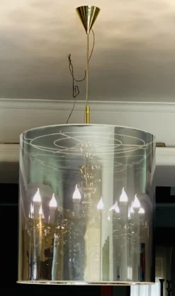 Lampada a sospensione in vetro Iria sp6 Artigianale a prezzo Outlet