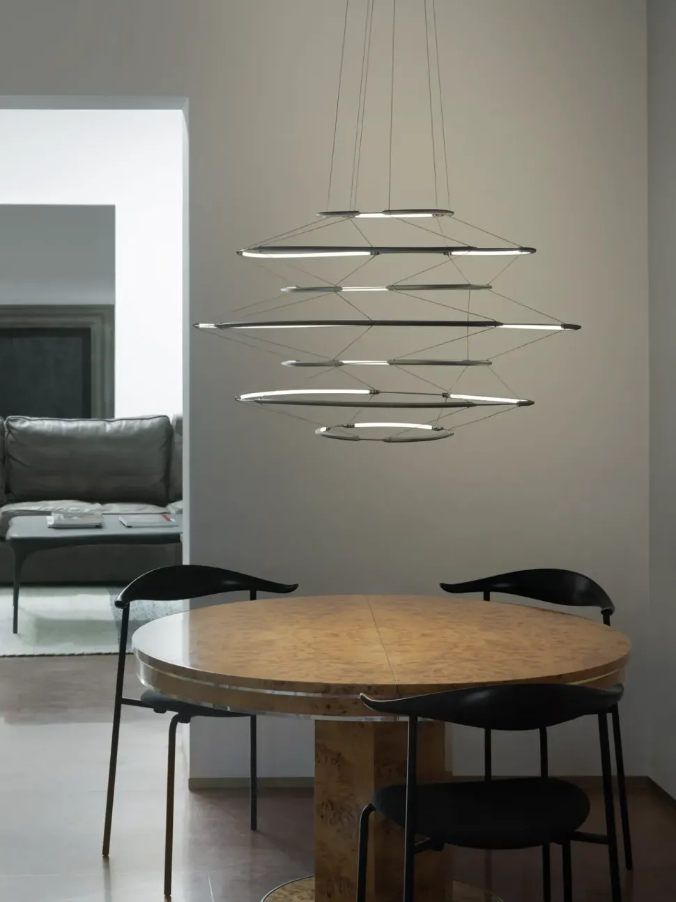 Lampada a sospensione in metallo Drop 7 Nemo in Offerta Outlet