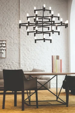 Lampada a sospensione Nemo Crown major  Nero con forte sconto